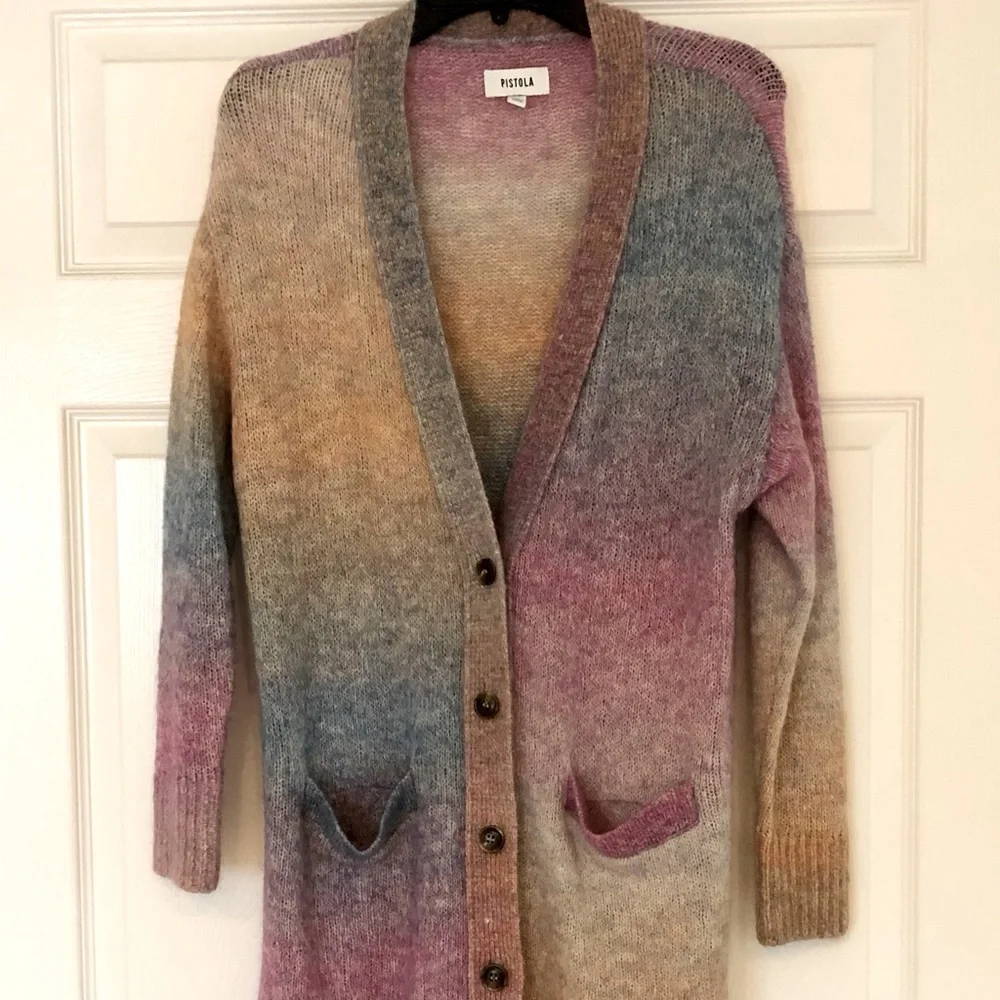 Oversized multicolored cardigan - Picture 1 of 2